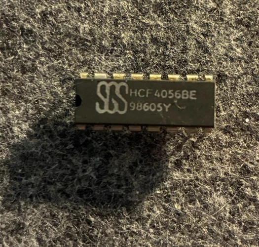 HCF4056BE SGS BCD to 7 segment decoder