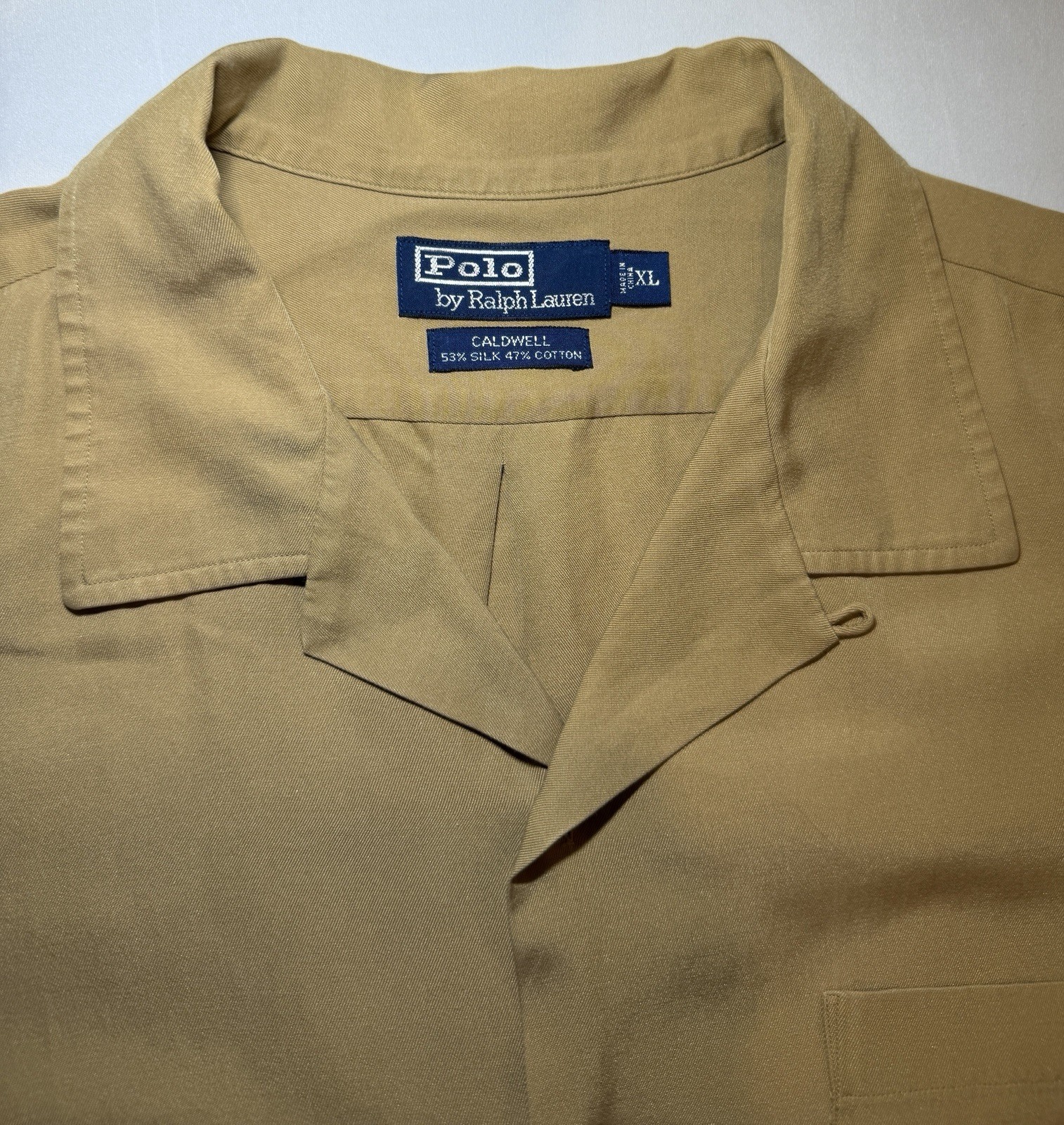 Vintage Polo Ralph Lauren Caldwell Shirt XL Silk Cott… - Gem