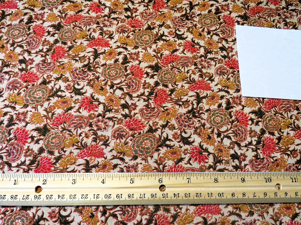 Pretty Chrysanthemum Printed Poly Cotton Pre Shrunk to 2.8 Yds by 45" - Image 2 of 2