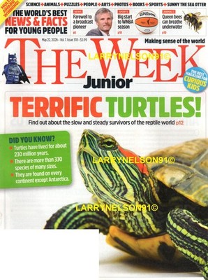 THE WEEK JUNIOR MAGAZINE MAY 22 2026 LEGO BATMAN WNBA TURTLES QUEEN BEE SPORTS