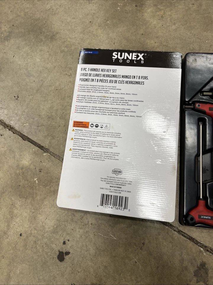 Sunex T Handle, Hex, Metric Hex Key Set 7 Piece Missing 8 Mm - Image 2 of 2