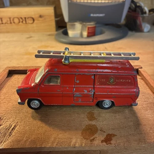 Vintage Dinky Toys 286 Ford Transit Fire Van Red Meccano Truck Model Unboxed