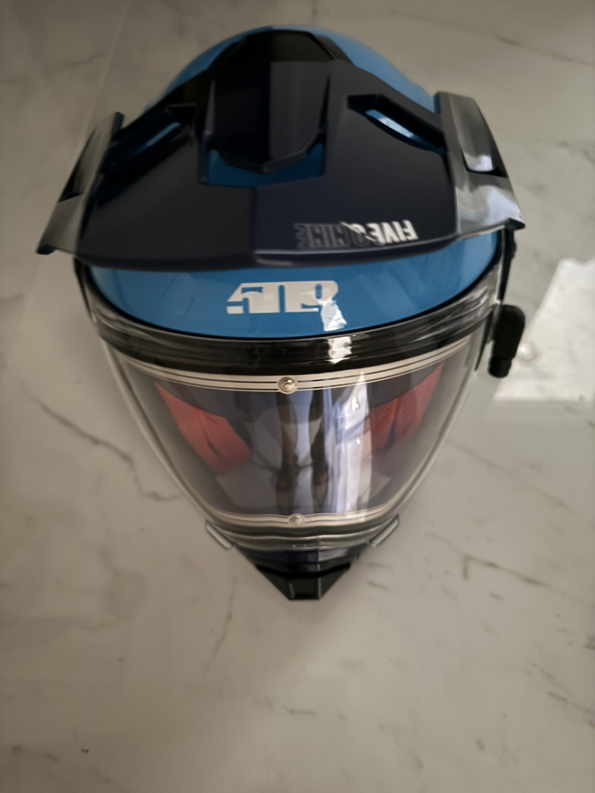 509 Delta R4 Ignite snowmobile Cyan Navy medium helmet