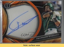 2018 Topps Tribute Orange 16/25 Franklin Barreto #TA-FBA Auto READ s3g