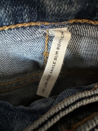 Rag & Bone Dre Low Rise Ankle Slim Boyfriend Jeans CLN Marie 26 - Picture 7 of 7