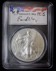 2014W Silver Eagle PCGS MS70 Struck at WP Signed by 38th Director Edmund C. Moy