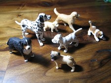 Schleich Hunde und Pferde Figuren Sammlung, 9 Stück gesamt, sehr gut