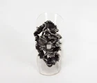 Vintage 1960s Beau USA Sterling Silver MCM Brutalist Ruffle Lettuce Ring Sz 5