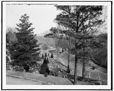 Vicksburg Mississippi 1910s National Cemetery Union Soldiers Buried Here