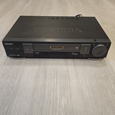 Toshiba W-706 VHS VCR Player 6 Head Powers On For Parts Repair W/ Remote