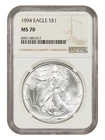 Photo of a 1994 American Silver Eagle from an eBay listing that sold on Jul 18, 2026