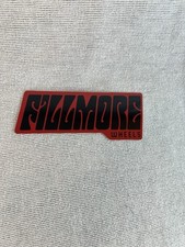 Fillmore Skateboarding Wheels Red Vintage Skateboarding STICKER