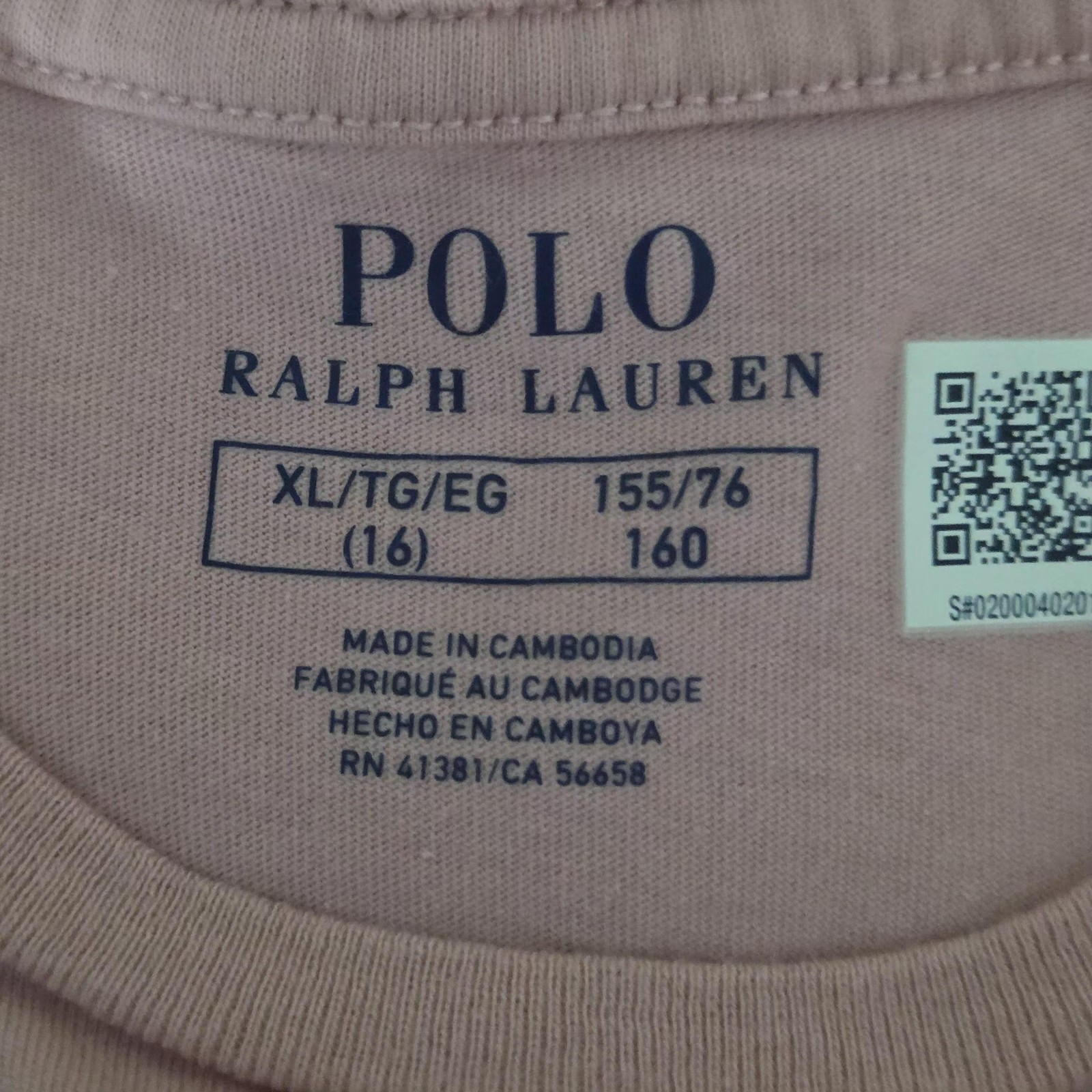 Polo Ralph Lauren Shirt Girls 16 Pink Logo Pony Graphic Tee T-Shirt Top image 10