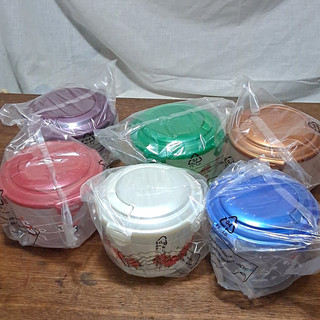 Lock & Lock 6pc Round Plastic Storage Containers Snap Lids Holiday 17 32oz
