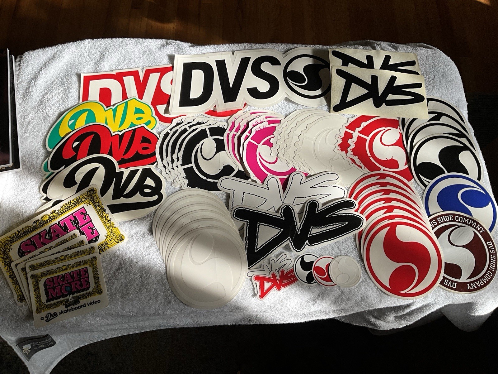 DVS Skateboard Co Sticker Bundle, 54pcs, Huge Variety of Siz
