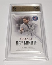 2022 Futera 86th Minute Goal Soccer Card Lionel Messi Ruby 10/10