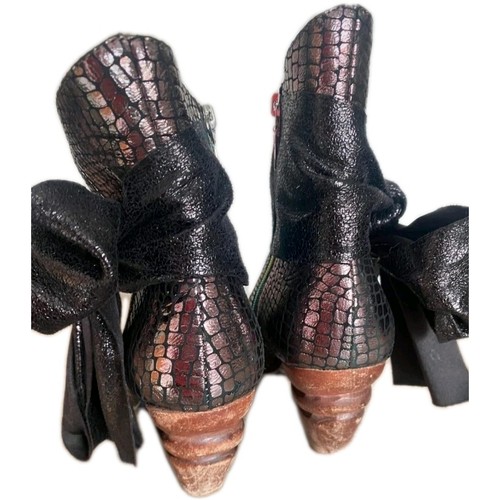Rare Irregular Choice Big Bow Clutch Bag Vintage Retro Black Collection Shoes - Picture 15 of 15