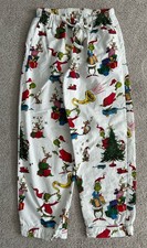Pottery Barn Teen Dr Suess Grinch Flannel Pants XS