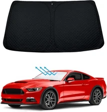 BESTVIEW Windshield Sun Shade Compatible with Ford for Mustang 2015-2024 