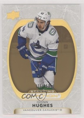 2021-22 Upper Deck Ovation Gold Spectrum Standing 121/250 Quinn Hughes #6 1jp0