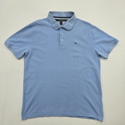 Tommy Hilfiger Men's Golf Polo Powder Blue Size XL Regular Cotton