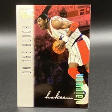 Fleer Ultra 1996-97 On The Block Hakeem Olajuwon #134 Houston Rockets
