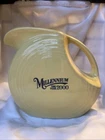 Fiestaware Fiesta Yellow Large Disc Pitcher Millennium The Year 2000 USA 7.5"