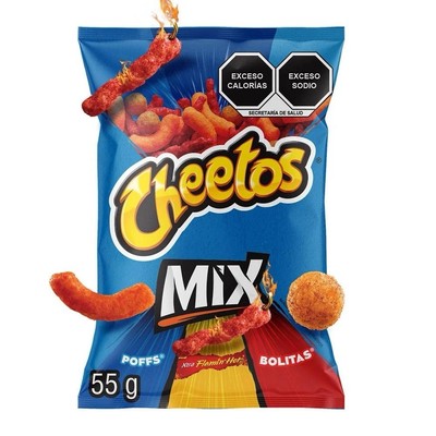 5X CHEETOS MIX - SABRITAS MEXICANAS (5 Paquetes de 55g c/u)
