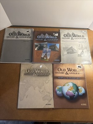 Abeka 5th grade Old World History and Geography Lot Of 5