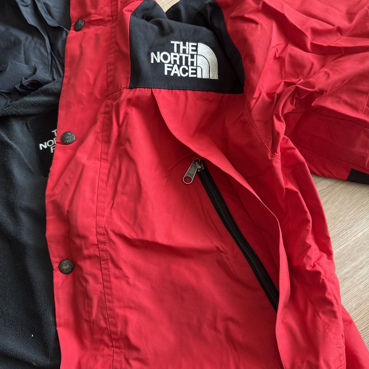 Vintage The North Face Gore-Tex Jacket Red Black Hooded Waterproof