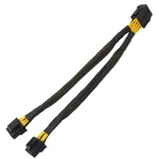 CPU 8 Pin Female to Dual PCIe 2X 8 Pin 4 4 Male Power Adapter Splitter Cable f