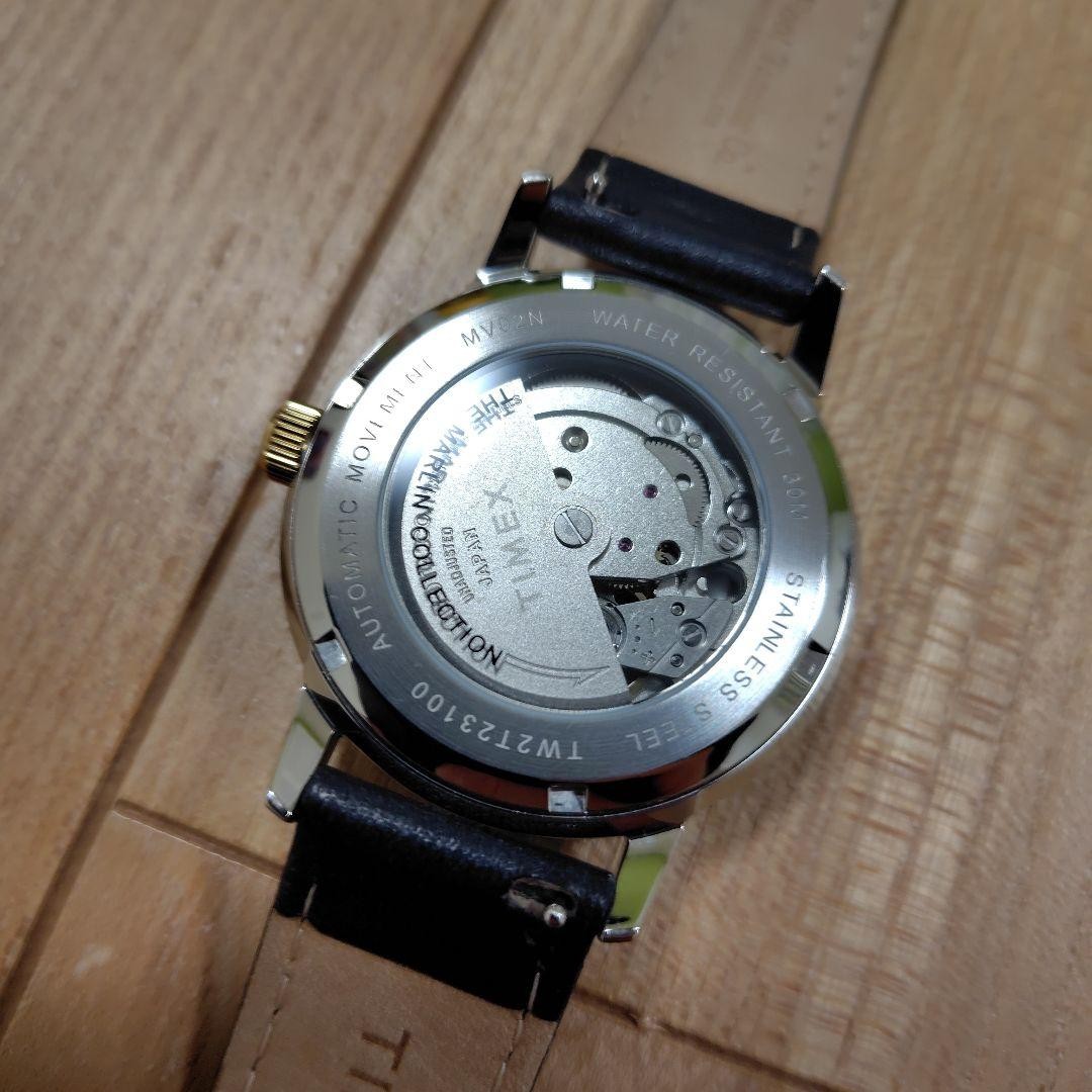 TIMEX Merlin Automatic Wristwatch Red Wing Navy Leather Genuine Rare Edition image 4