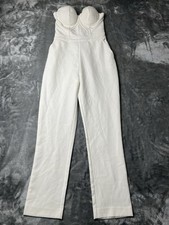 Mono Bebe Talla 2 Blanco Sin Tirantes Bustier Despedida de Soltera Elegante Elegante Sexy