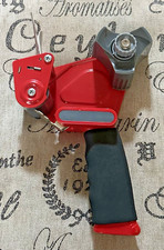 Scotch 3M Red Packaging Tape Gun Dispenser 2 Inches Comfort Foam Black Grip