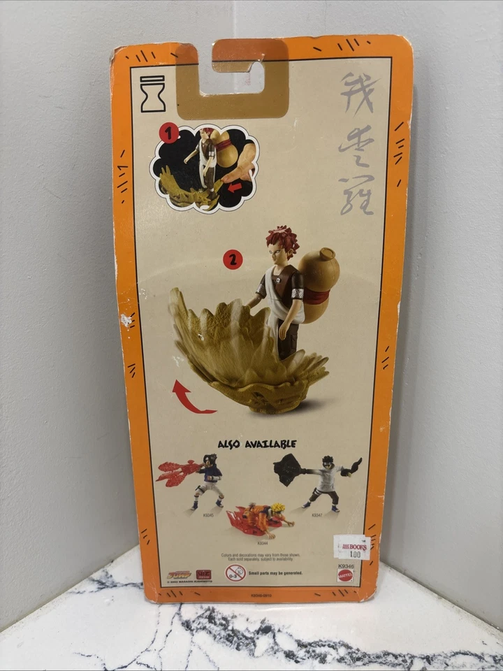 💥 Raro 2002 Naruto Shonen Jump Sand Attack Gaara Figura de Acción Mattel 💥 Foto 2 de 3