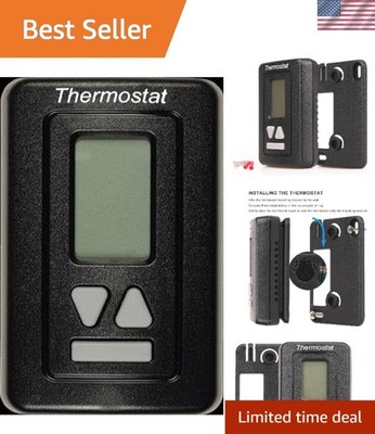 RV Thermostat 94303382 12v,9430,Replacement Black Digital RV Thermostat Hot/C...