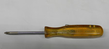 SNAP-ON AMBER HARD HANDLE PHILLIPS #1 TIP POCKET CLIP SCREWDRIVER #SSDP204