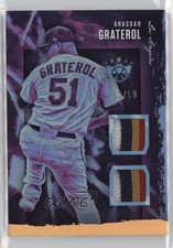 2020 Panini Diamond Kings DK Materials Holo Gold 11/50 Brusdar Graterol 4at