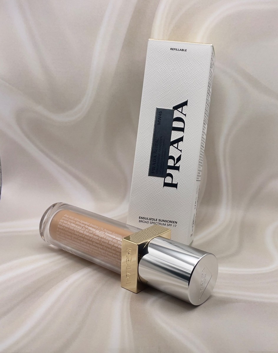 PRADA Reveal MW45 Foundation. Skin Optimizing Sunscreen, NEW. SPF