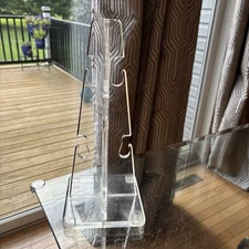 Rare Vtg Hollywood Regency Acrylic Lucite 6 Cups Coffee Mug Tree Holder Stand