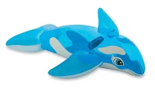 Intex Lil Whale Ride On Float Heavy Duty Grab Handles 60 x 45 Kids Pool Toy