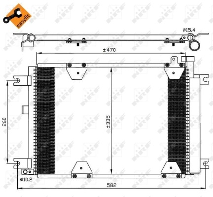 NRF-OE 35580 Condenser, air conditioning for SUZUKI