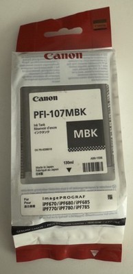 original canon pfi-107mbk canon ipf785 ipf680 ipf685 ipf780 ipf770 pfi-107 mbk