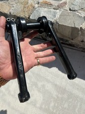 Redline Flight Crank Set BMX 175 mm Cranks 2pc Early 00  s USA Made Double Pinch