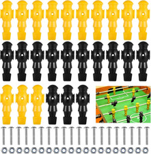 Foosball Men Replacement Set, Resin Figures for Table Soccer, 26 Black and