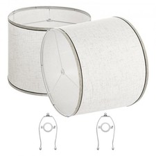 HOT/ Lamp Shade 2 Set,11 in Top x 13 in Bottom x 10 in High Spider Fitter ,Med