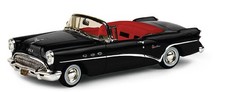 1:43 Truescale Buick Century 2 Door Convertible Black 1954 Tsm134307 Model