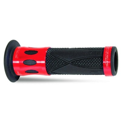 Progrip 728 Grips Griffe Griffgummis Lenkergriffe geschlossen schwarz/rot
