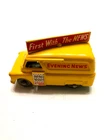 Vintage Lesney Matchbox Evening News Van Yellow Gray Wheels No 42