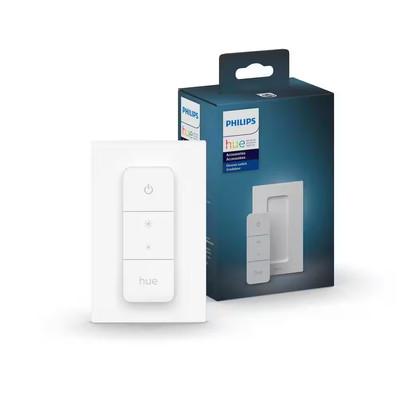 Smart Dimmer Switch for Hue Lights, White, Works with Alexa and Google Assistant